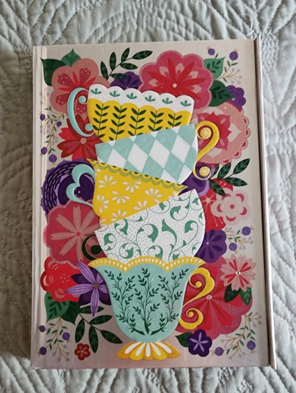 Teacups Hardcover Journal Notebook